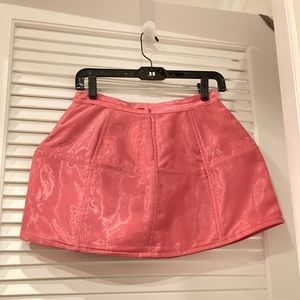 High Fashion Pink Mini Skirt from Top Shop